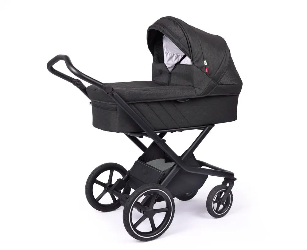 Sort Vida Black Melange - Odder Barnevogne  - 5710271274967
