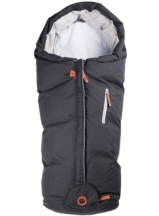 Sort Easygrow Kørepose Norse Hood Melange - Easygrow Barnevogne  - 7090019969811