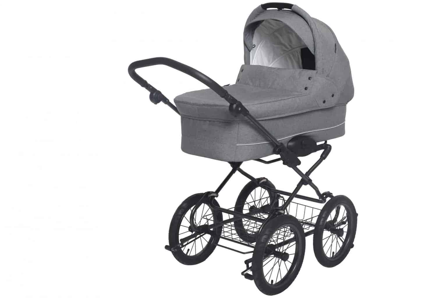 Grande Soft Light Grey Melange - Basson Baby Barnevogne  - 5902315547070