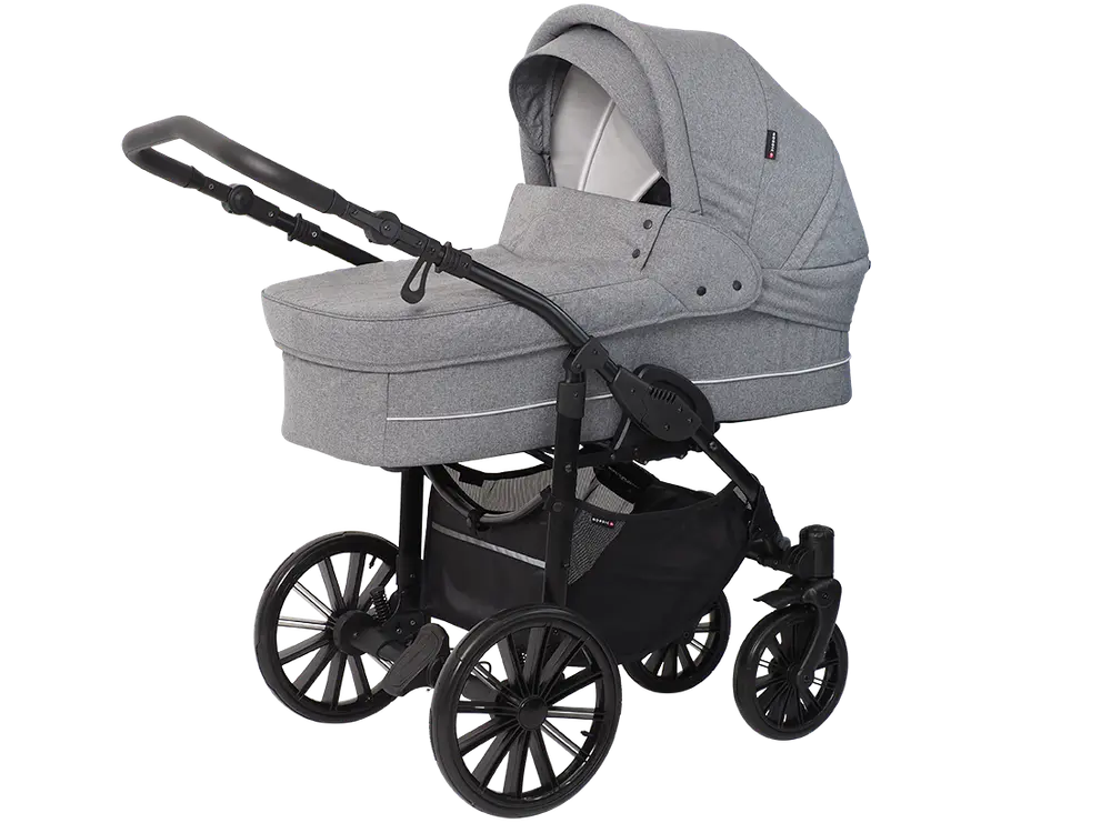 Nordic Lux Grey Melange - Basson Barnevogne  - 5904906060494