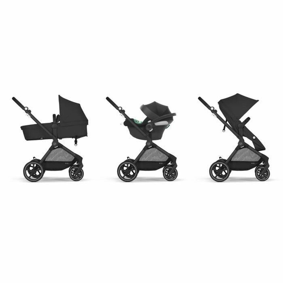 Sort Cybex Eos Klapvogn Trio - Barnevogne  - 4063846368044