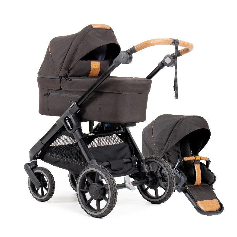 Emmaljunga Sento Max Flat Combi Outdoor Brown - Emmaljunga Barnevogne