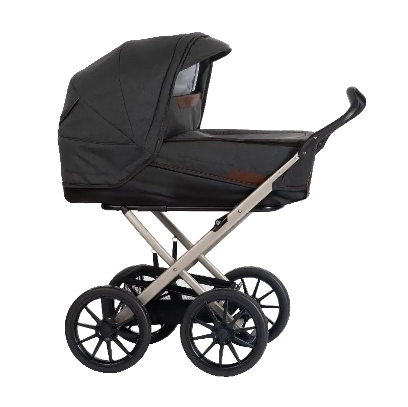 Stork Classic Stel: Champagne Overdel: Melange Brown - Stork Barnevogne  - 5710156109308