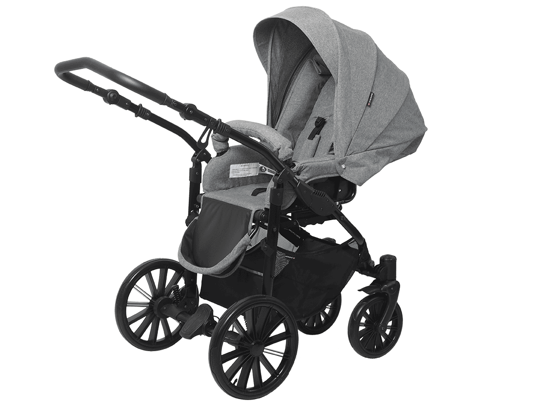 Nordic Seat Grey Melange - Basson Baby Barnevogne  - 5904906060715