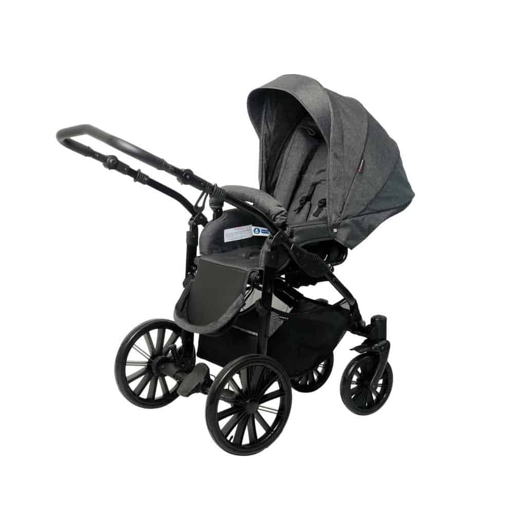 Nordic Seat Dark Grey Melange - Basson Baby Barnevogne  - 5904906060746